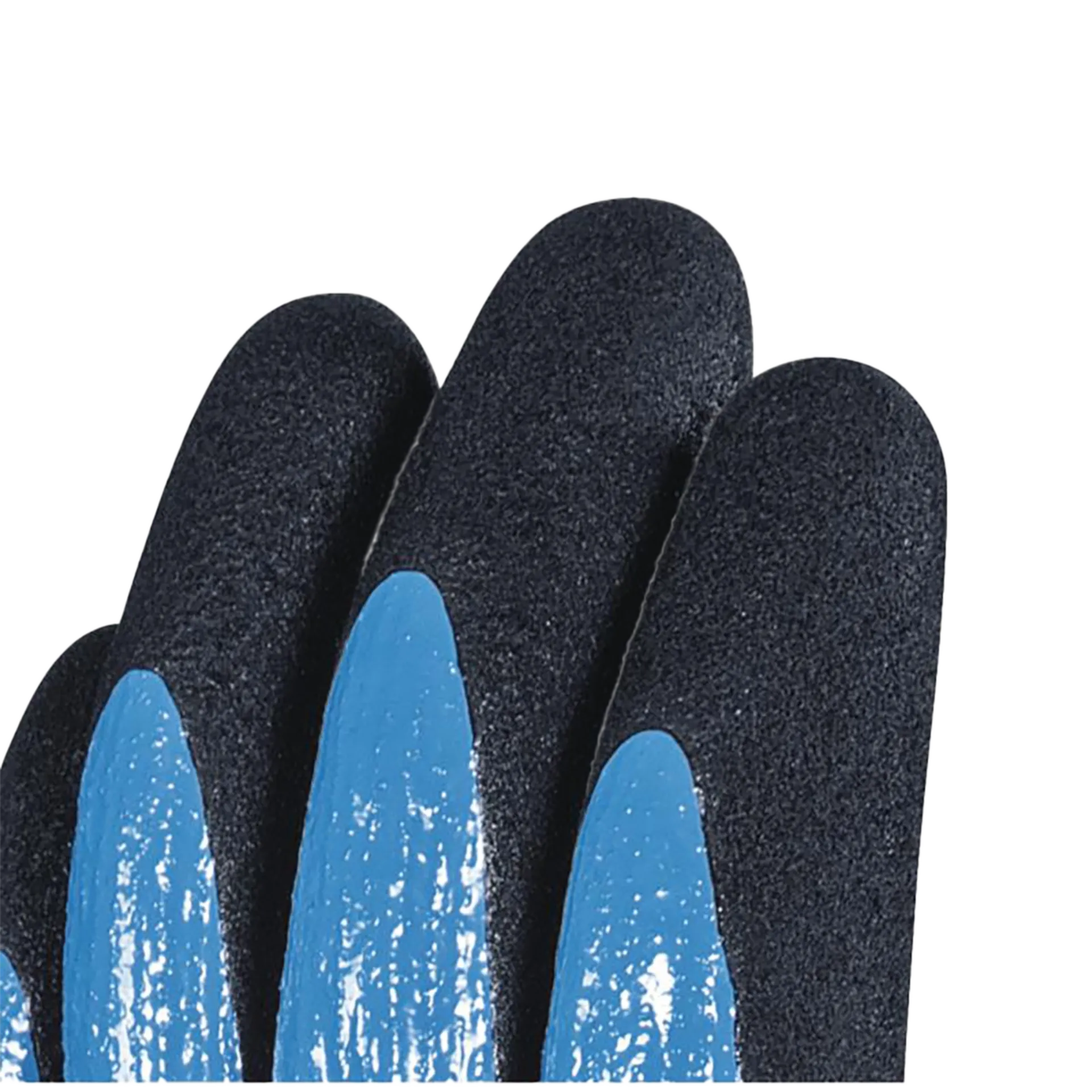 Polyamide handschoen met nitril coating -  wet & dry vv636 - blauw  -maat 10