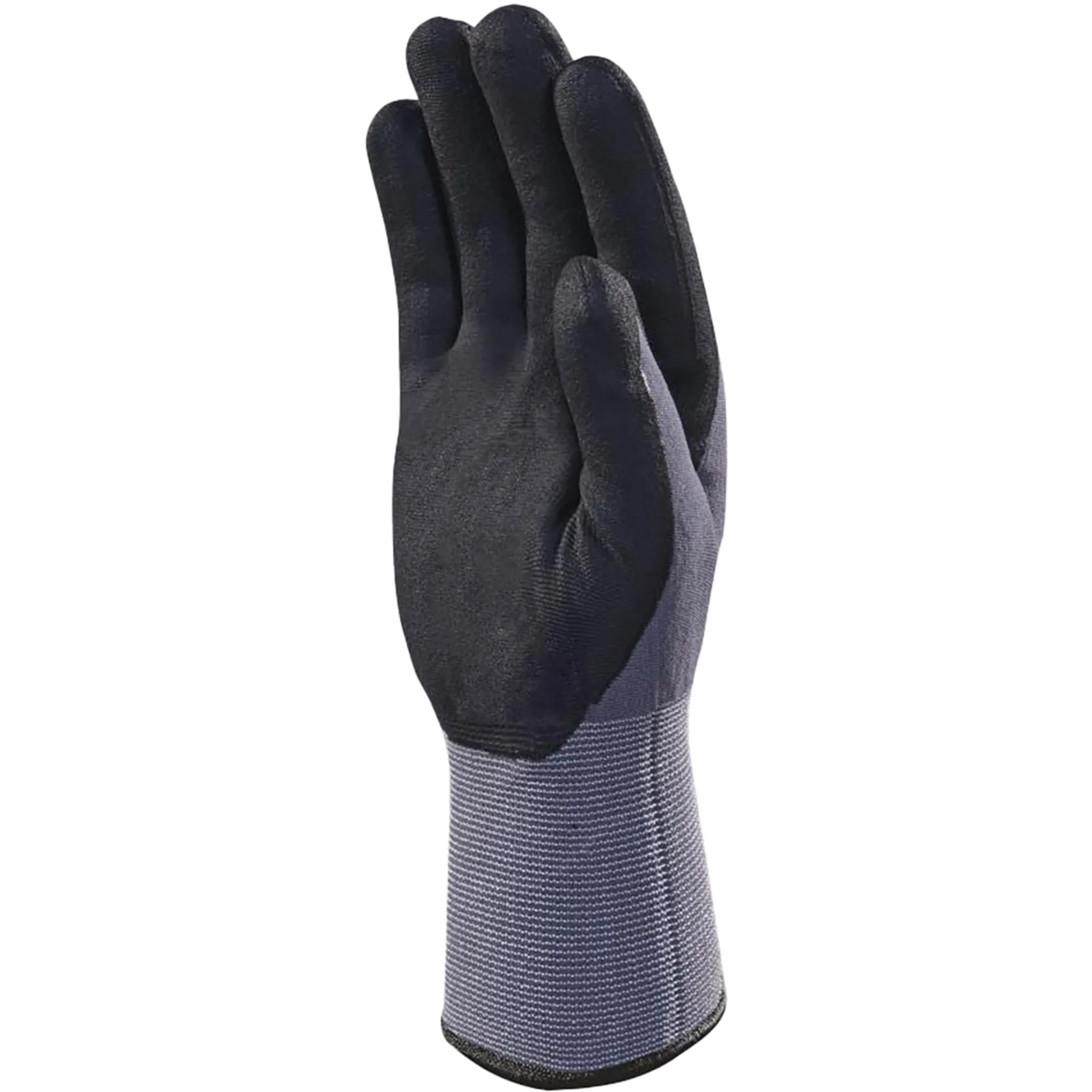 Gants tricoté en polyamide/spandex paume mousse nitrile/pu -ve726- vert/noir - taille 10
