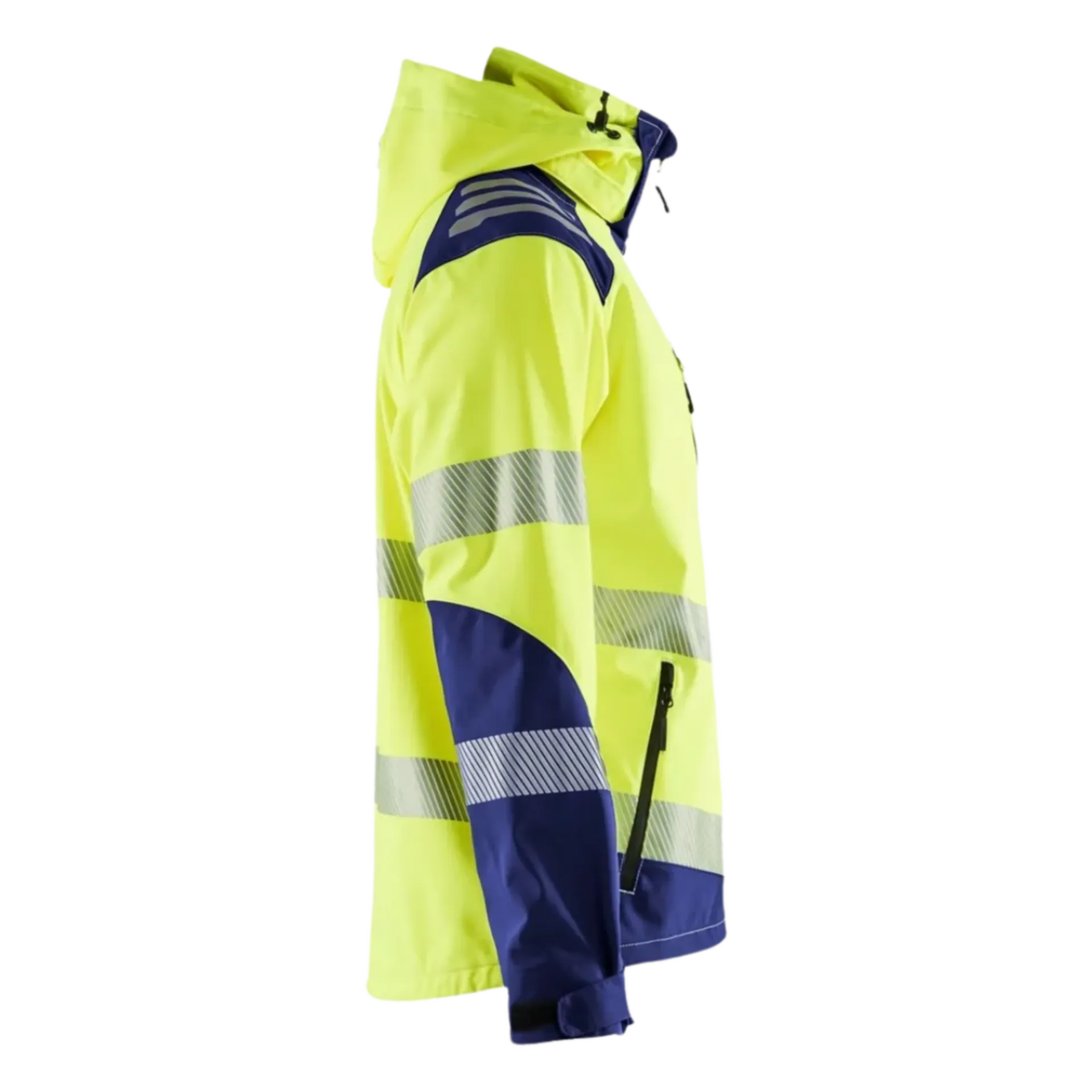Veste softshell high - bleu marine/jaune - M