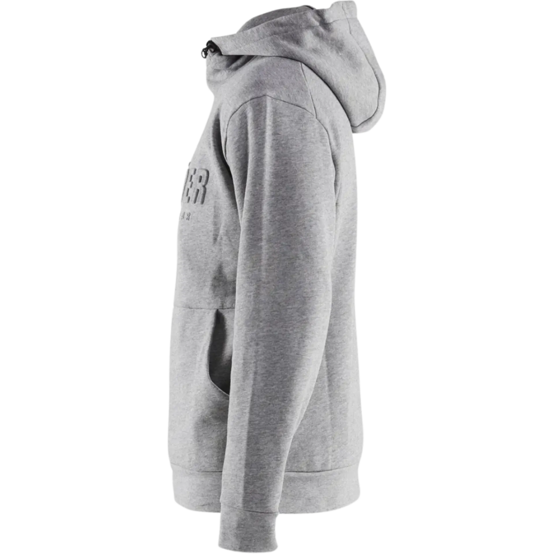 Hoodie met 3D-print - grijs - M