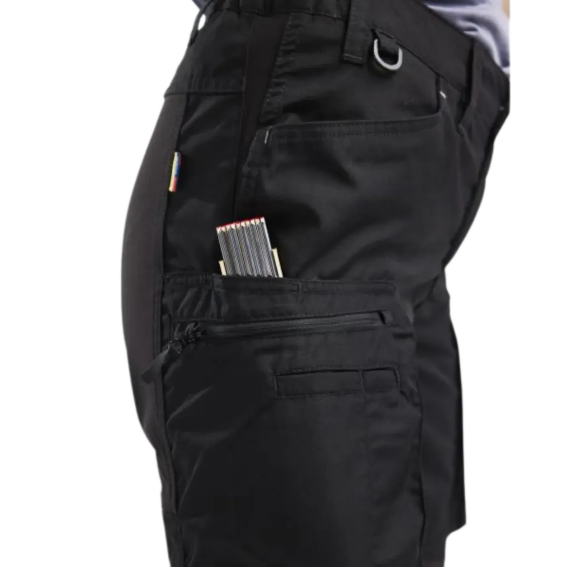 Pantalon de travail extensible pour femmes - noir - C36