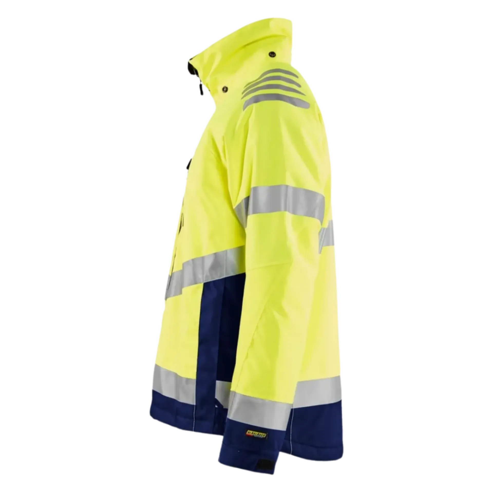 Veste d'hiver haute - bleu marine/jaune - XL