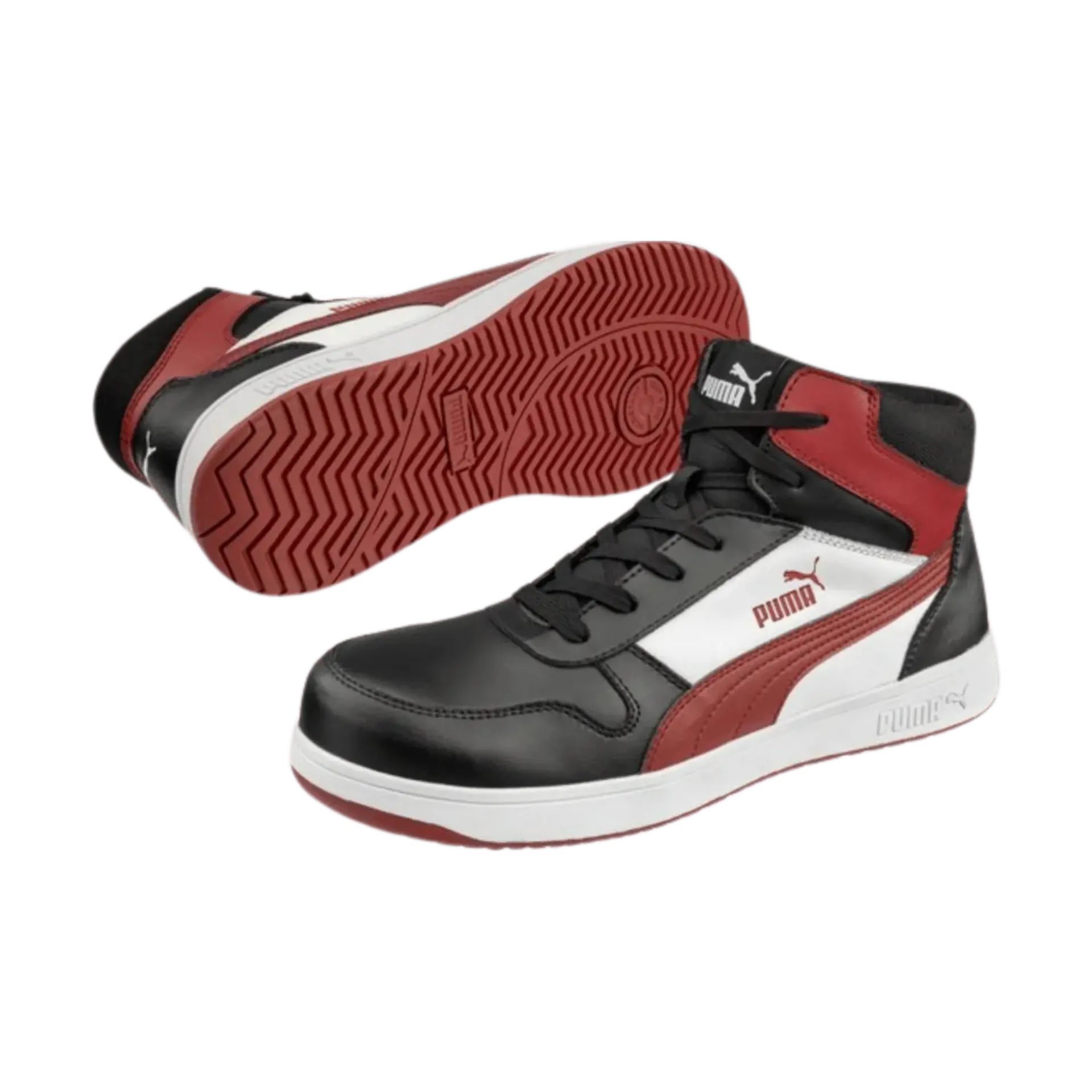 Hoge veiligheidsschoen Frontcourt Mid S3L ESD FO HRO SR - zw/wt/rd - 41 Hoge veiligheidsschoen Frontcourt Mid S3L ESD FO HRO SR - zw/wt/rd - 41