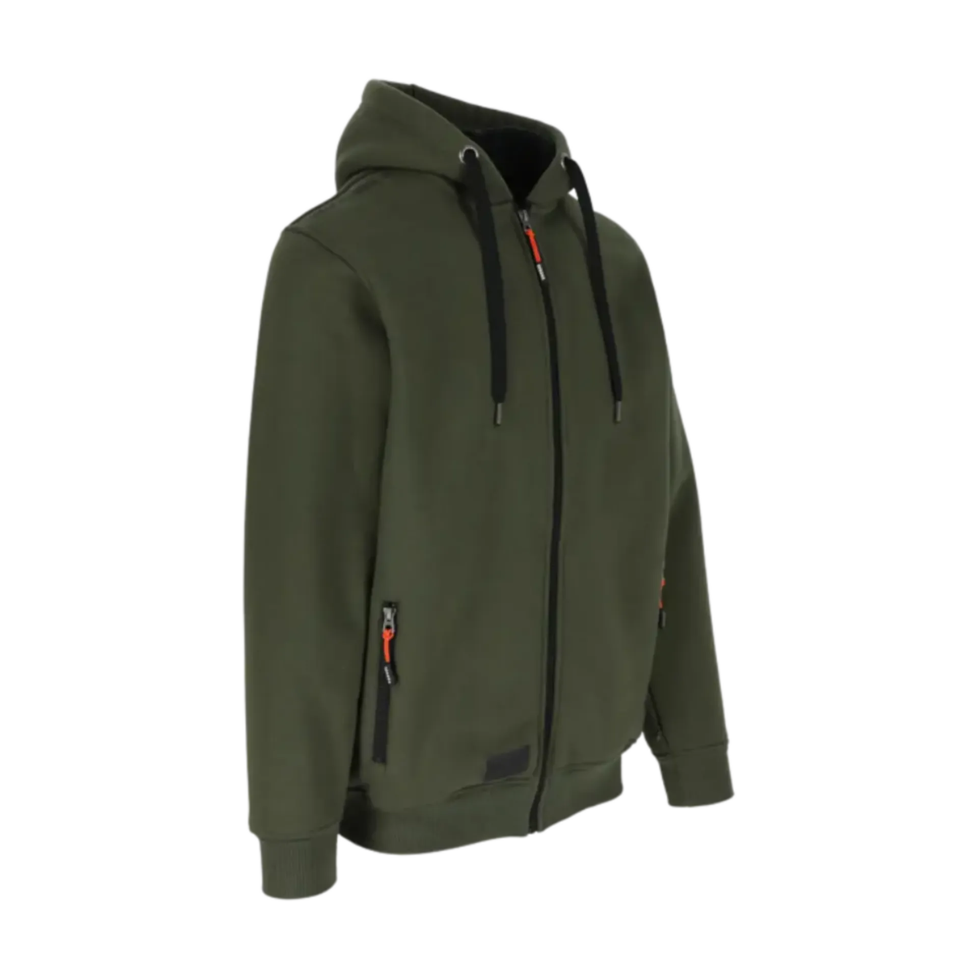 Sweat à capuche doublé Otis - kaki foncé - M