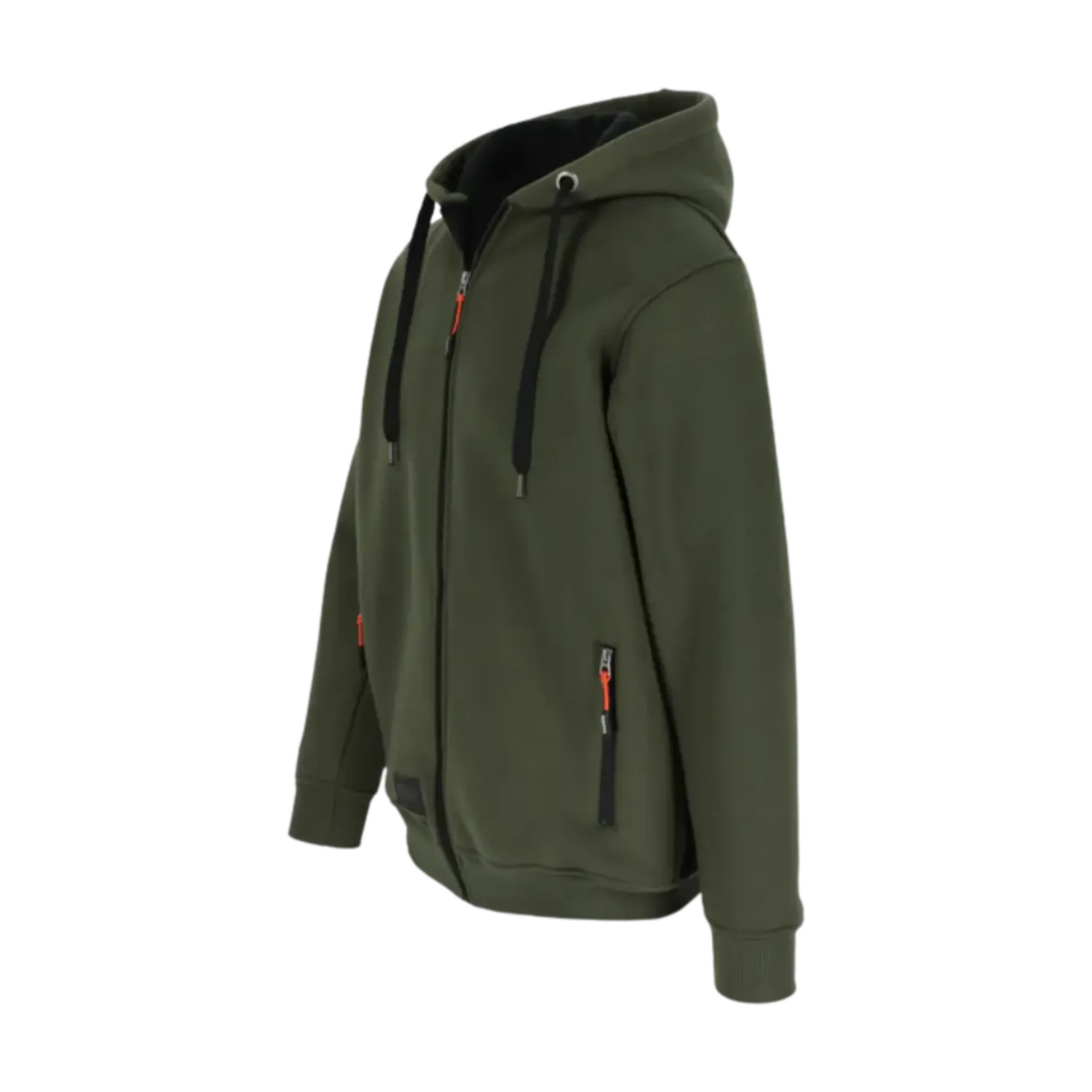 Gevoerde sweater met kap Otis - donker kaki - XL Gevoerde sweater met kap Otis - donker kaki - XL