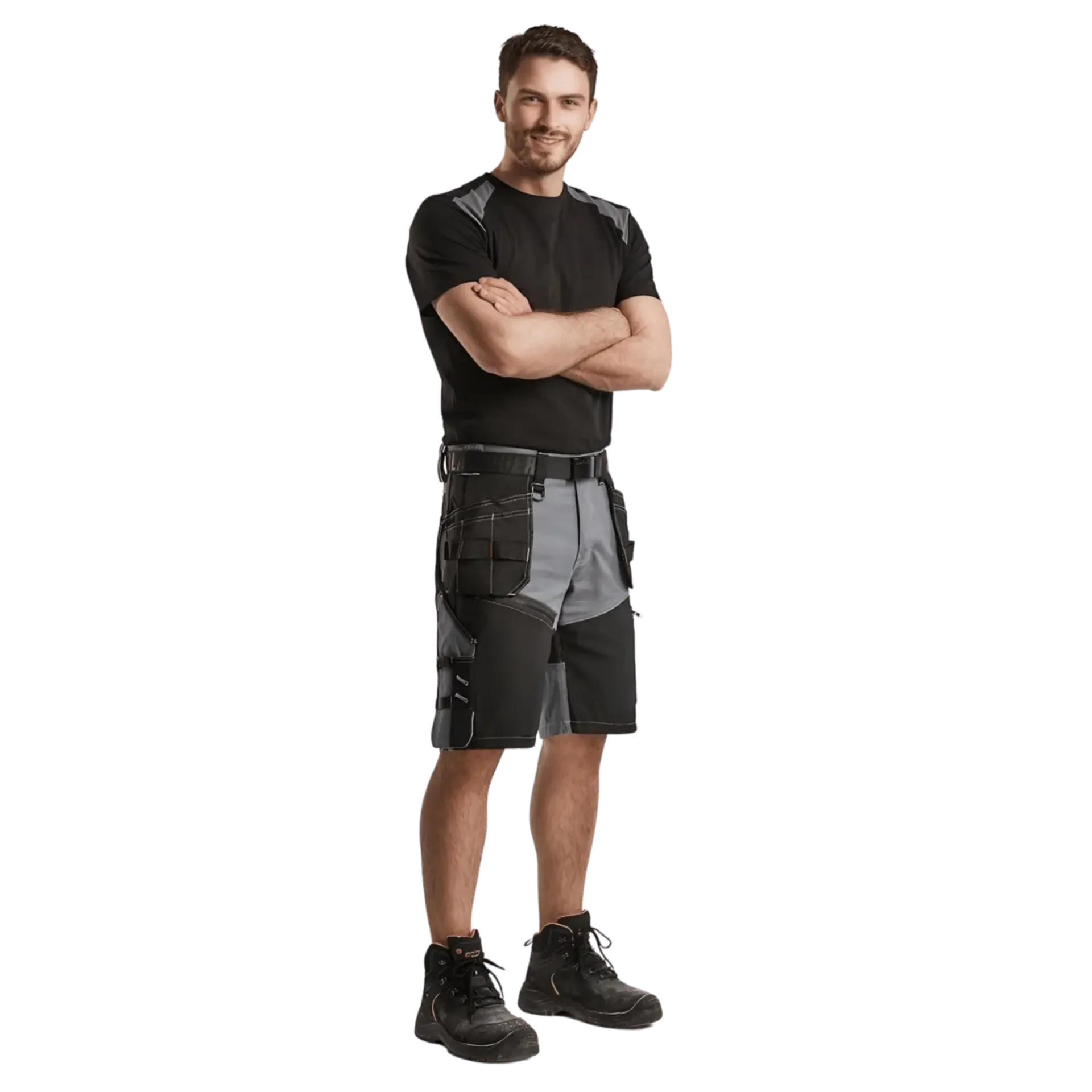 T-shirt Bi-color 3379/1042/9994 noir/gris - large T-shirt Bi-color 3379/1042/9994 noir/gris - large