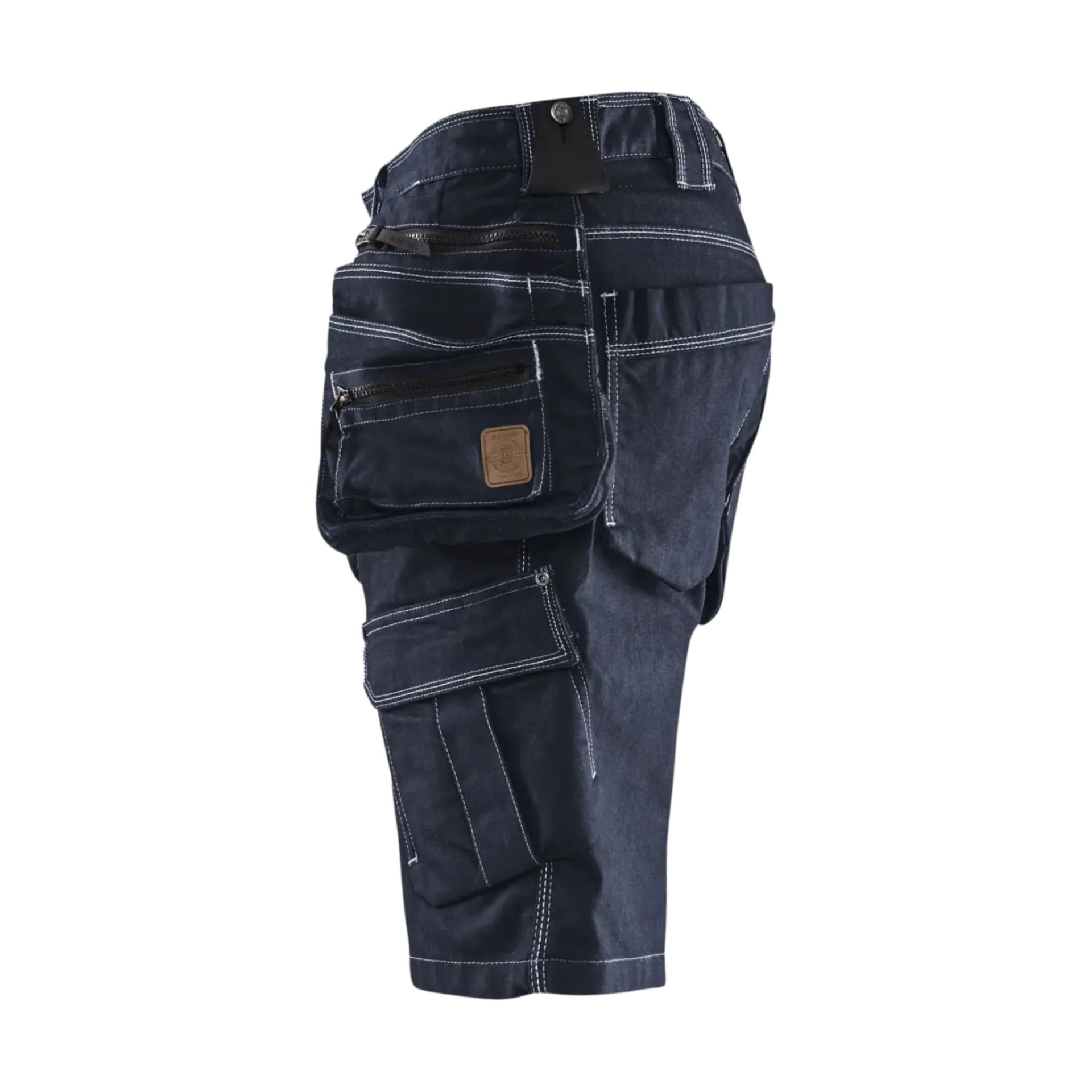 Short X1900 en denim stretch 1992/1141/8999 bleu marine/noir - C50