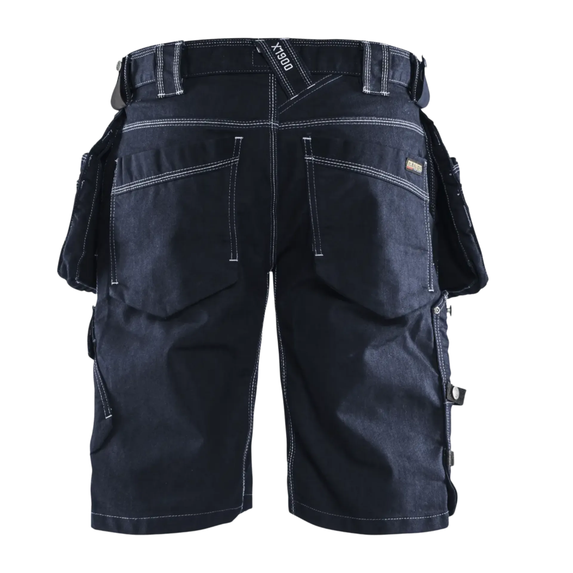 Short X1900 en denim stretch 1992/1141/8999 bleu marine/noir - C50