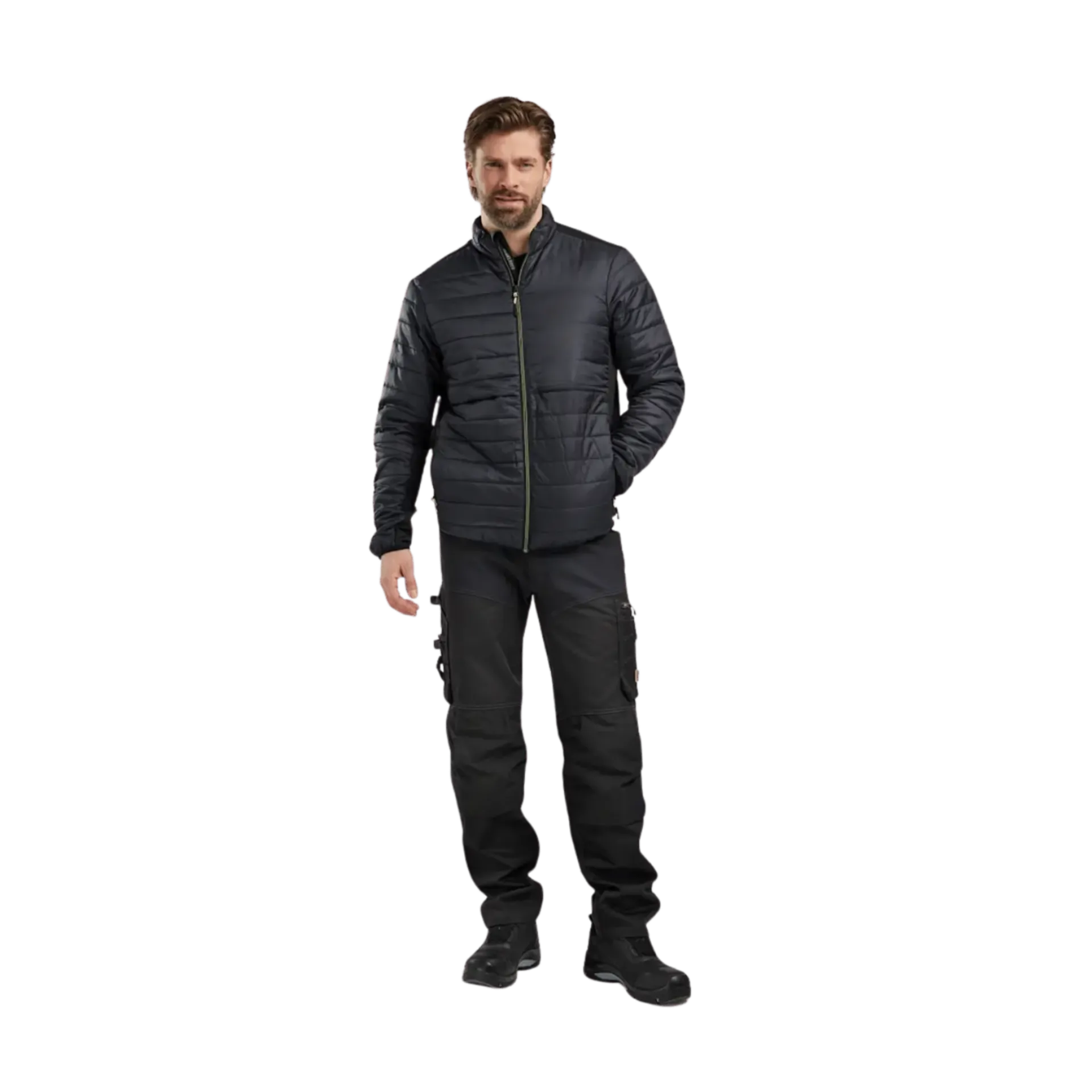 Veste chaude doublée 4710/2030/9933 - noir/jaune haute visibilité - extra large