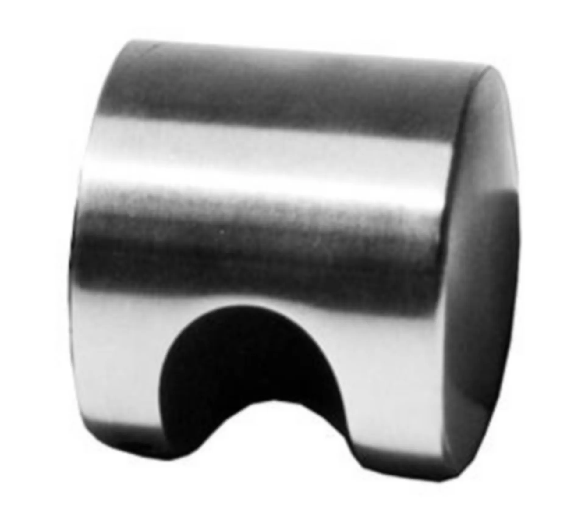 BOUTON DE PORTE KWS 12 U DIA.50MM H.46MM M12 INOX 316 MAT BROSSÉ NON FILET. (LT)