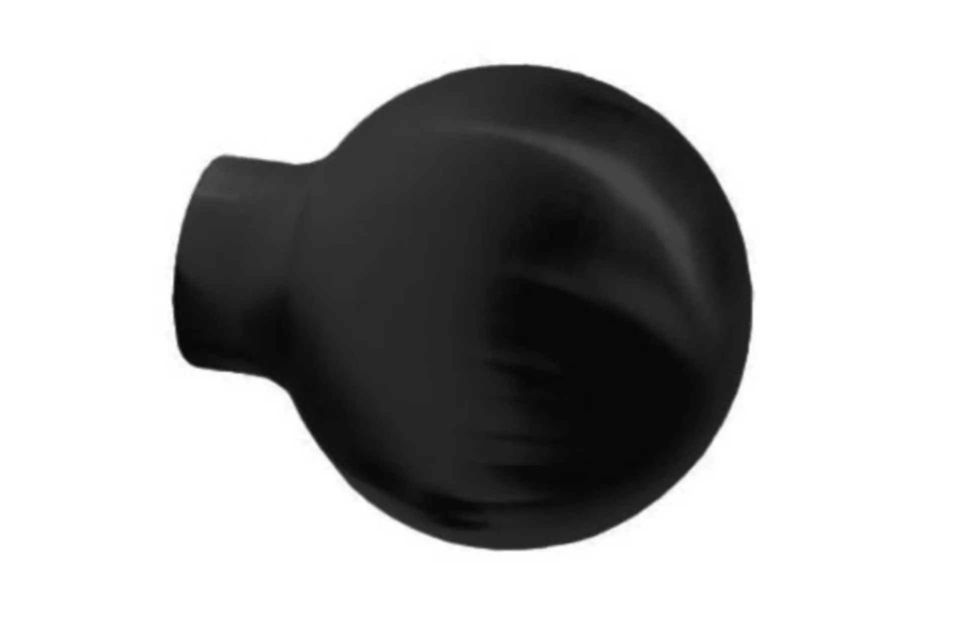 BOUTON DE PORTE KWS 12 B DIA.50MM SUPP. DIA.19MM H.46MM M8 NOIR STRUCTURE