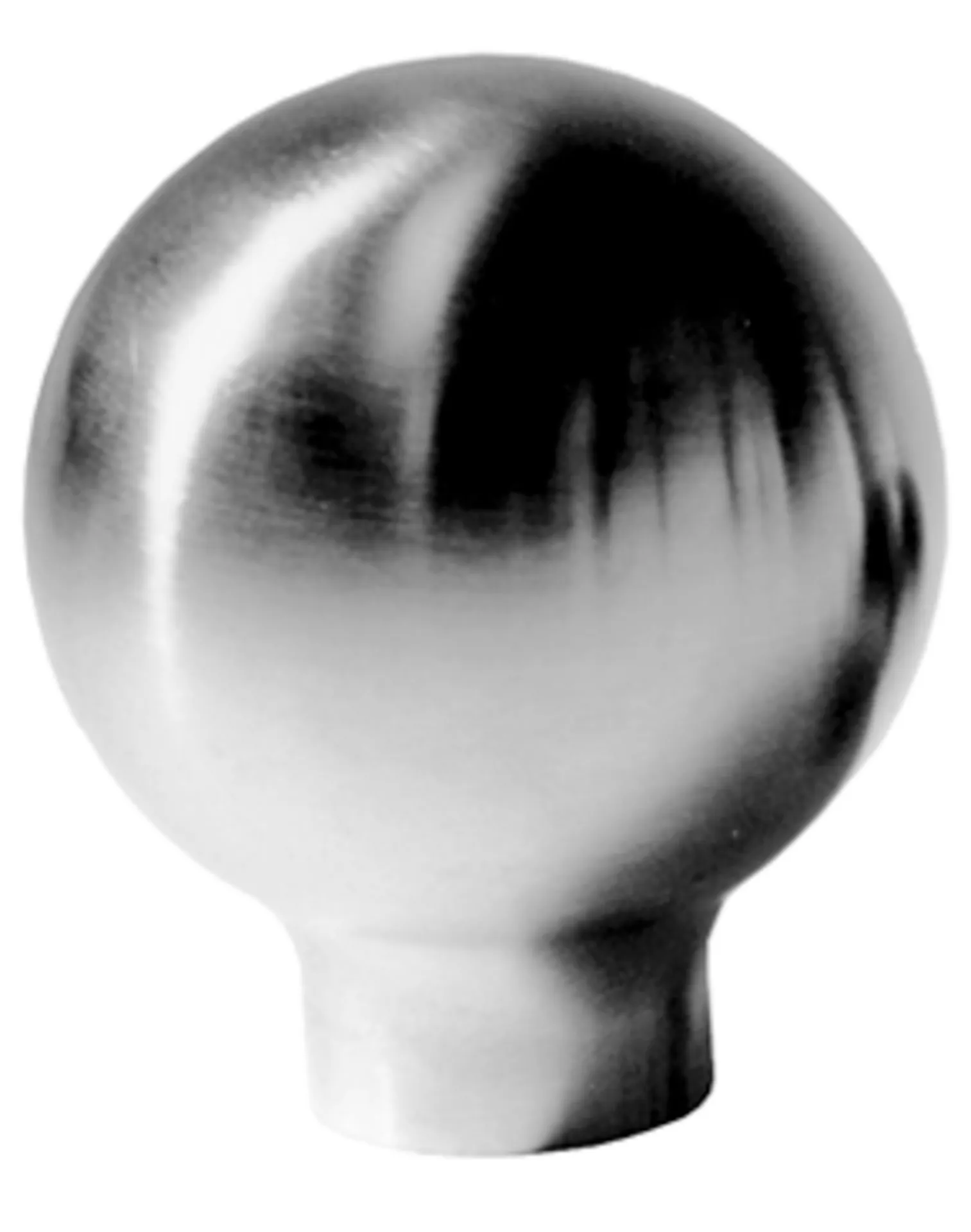 BOUTON INOX-Ø  50MM  H=65MM - SUPPORT-Ø  19MM